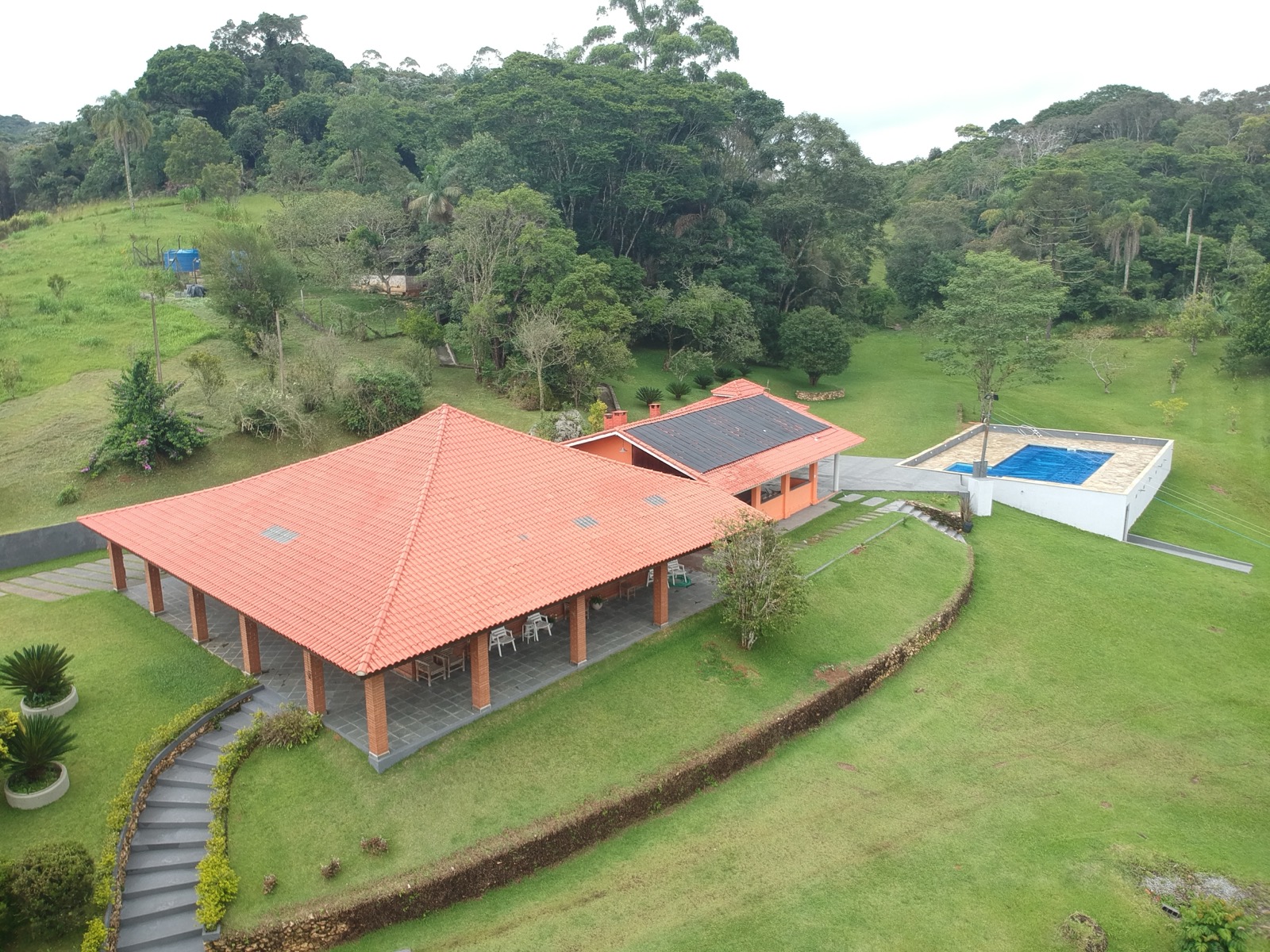 Vista panorâmica do sítio - opção aluguel semanal